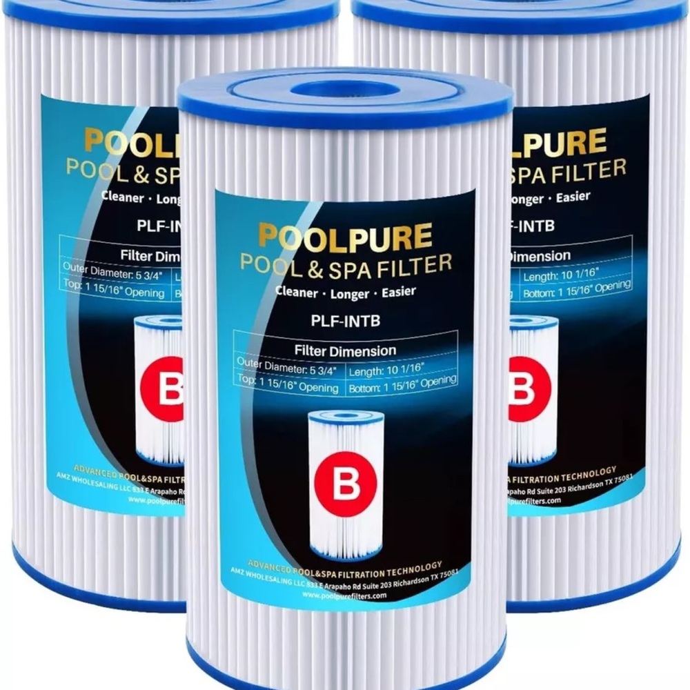 Blue and White Pool & Spa Filter